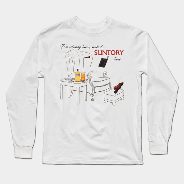 "For a Relaxing Time..." Lost in Translation Quote Long Sleeve T-Shirt by darklordpug